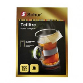 Korte hvide miljvenlige papir tefiltre 100 stk